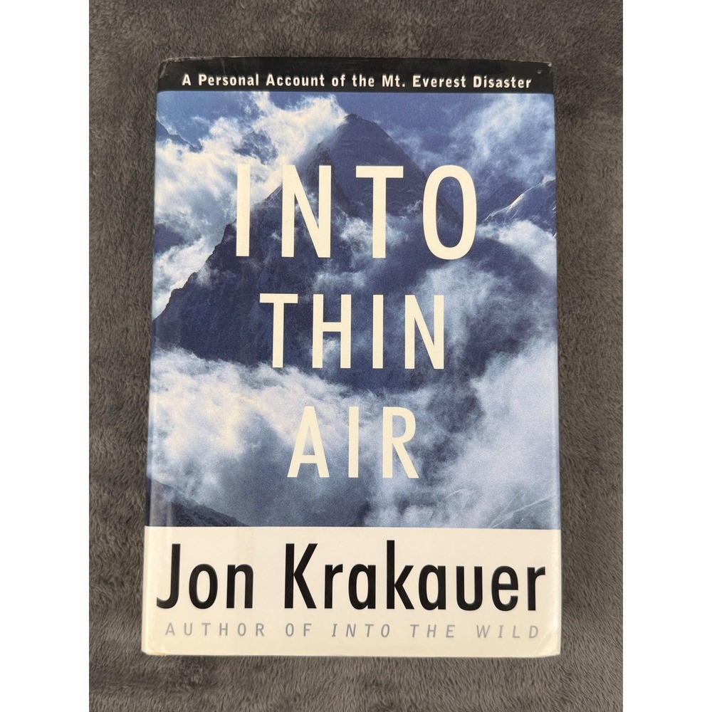 Villard Into Thin Air Hardcover Jon Krakauer Blue Everest Disaster First Edition